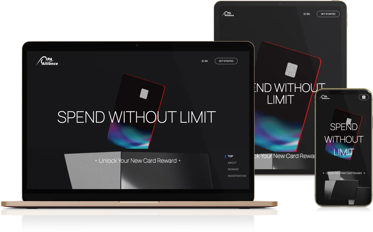 PA Alliance website on laptop, tablet and phone